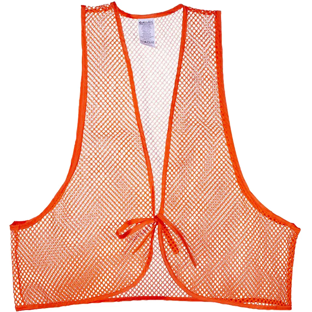 Blaze Orange Polyester Mesh Hunting Vest
