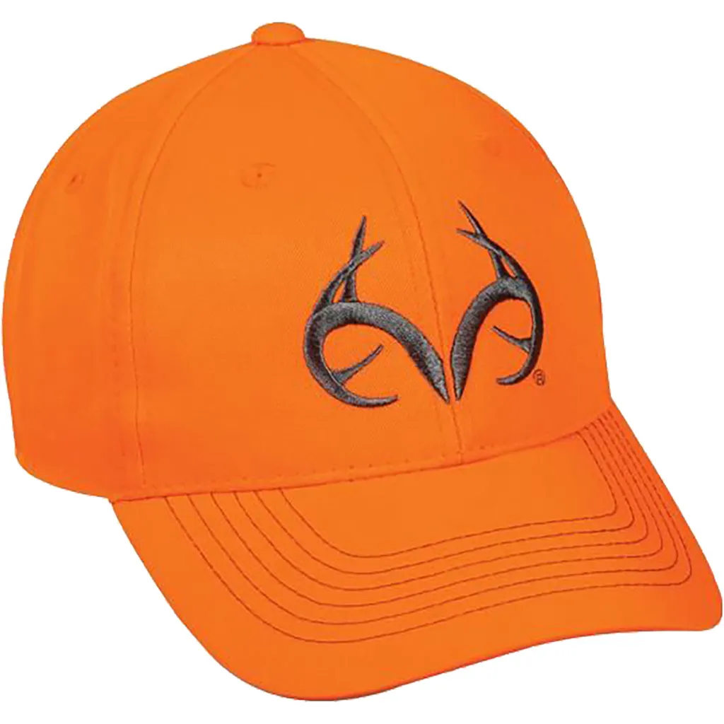 Blaze Orange Antler Cap