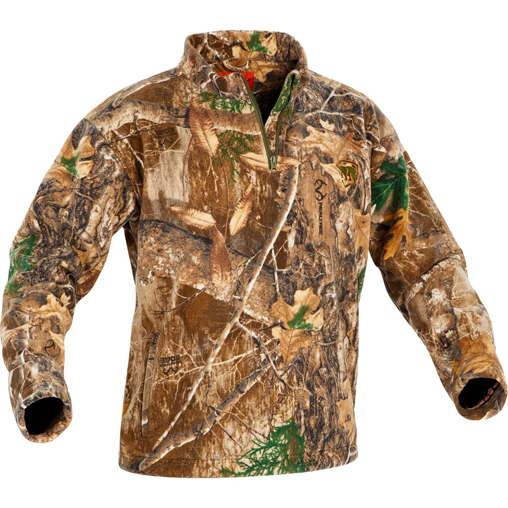 Men's Heat Echo Sherpa 1/4 Zip Fleece Jacket - RealTree Edge