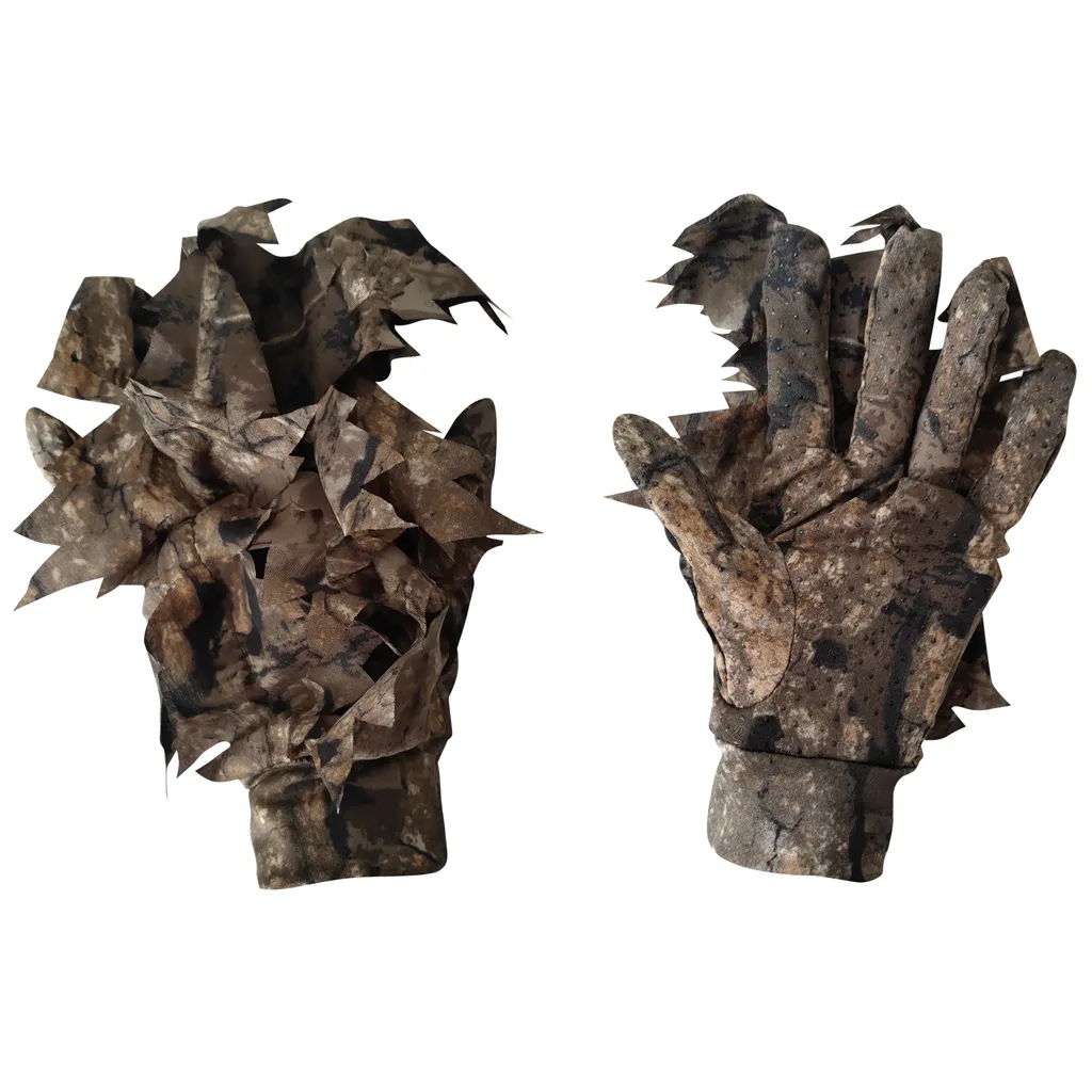 Camo Leafy Gloves - RealTree Timber