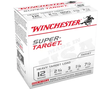 Super-Target #7.5 2-3/4" 12 Gauge Shotgun Ammo - 25 Round Box