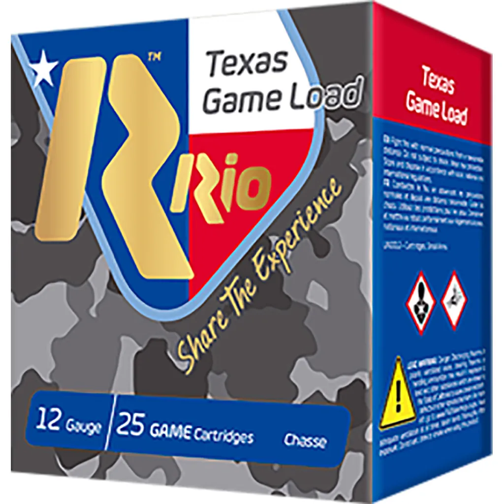 Texas Game Load High Velocity #7.5 2-3/4" 1-1/4 oz 12 Gauge Shotgun Ammo - 25 Round Box