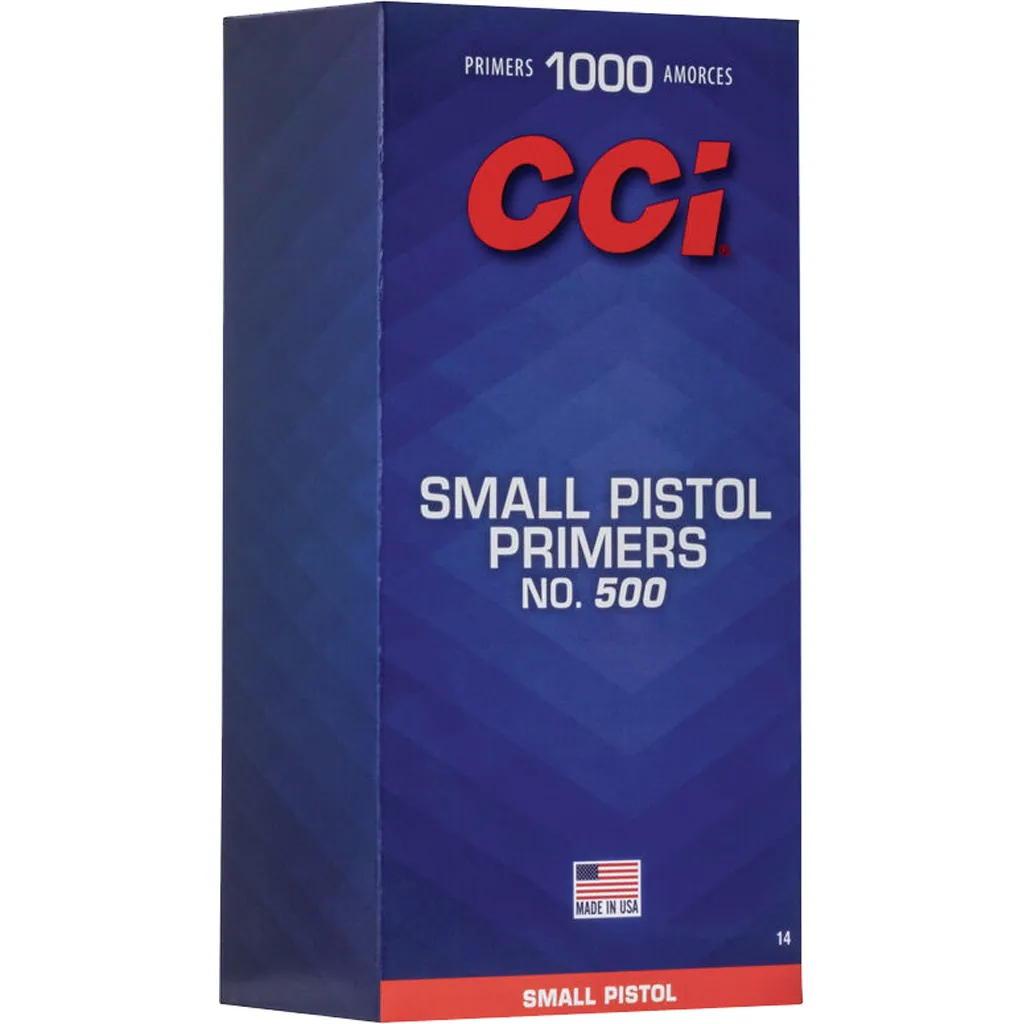 Standard Pistol No. 500 Small Reloading Primers - 1000 Count