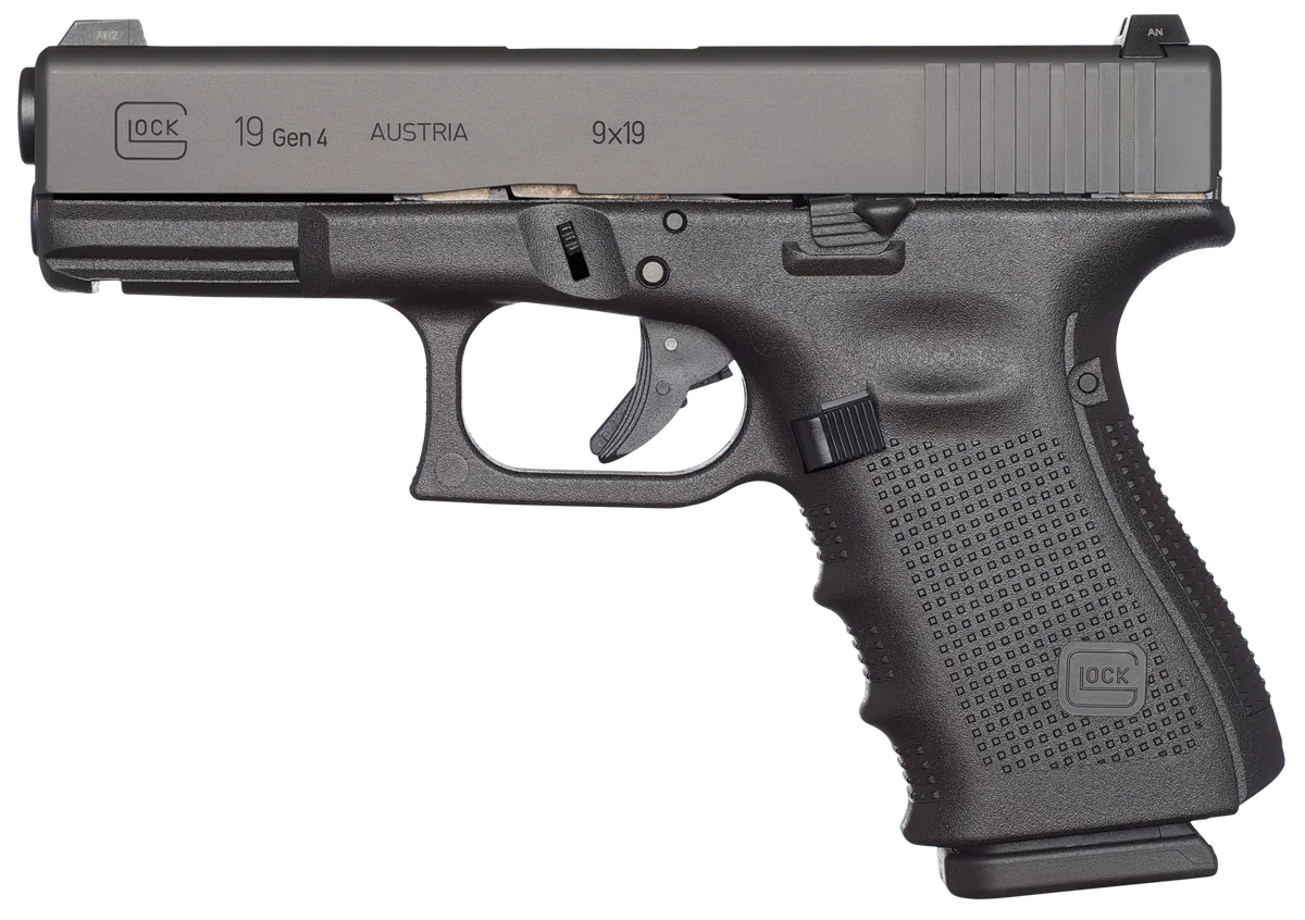 G19 Gen4 4.02" 15 Round 9mm Pistol - Black