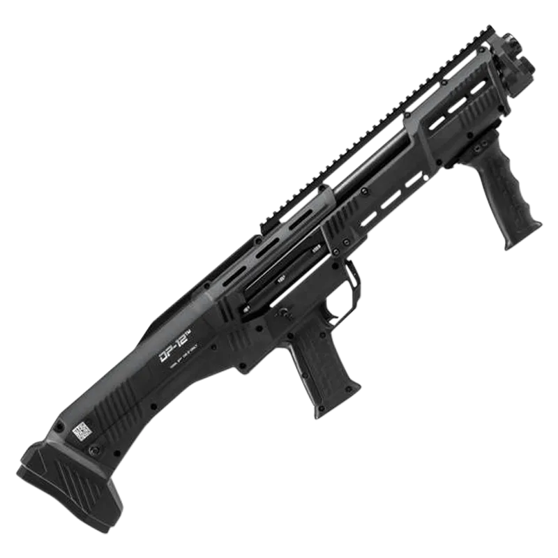 DP-12 Tactical 18.88" 14 Round 12 Gauge Double Barrel Pump Action Shotgun - Black