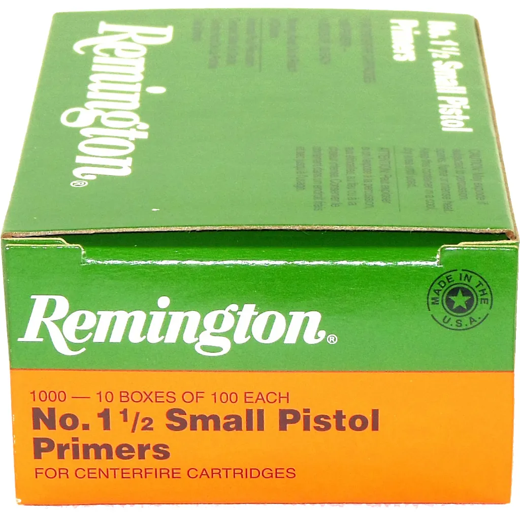 Small Pistol No. 1.5 Reloading Primers - 1000 Count