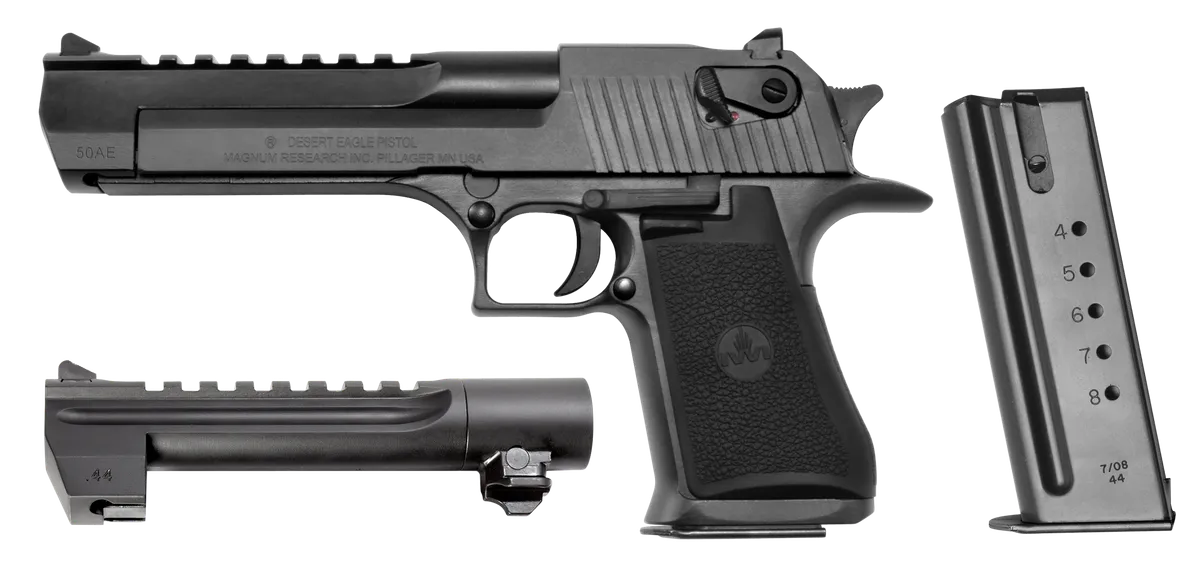 Desert Eagle Mark XIX Conversion Combo 6" 7/8 Round 50 AE Pistol - Black
