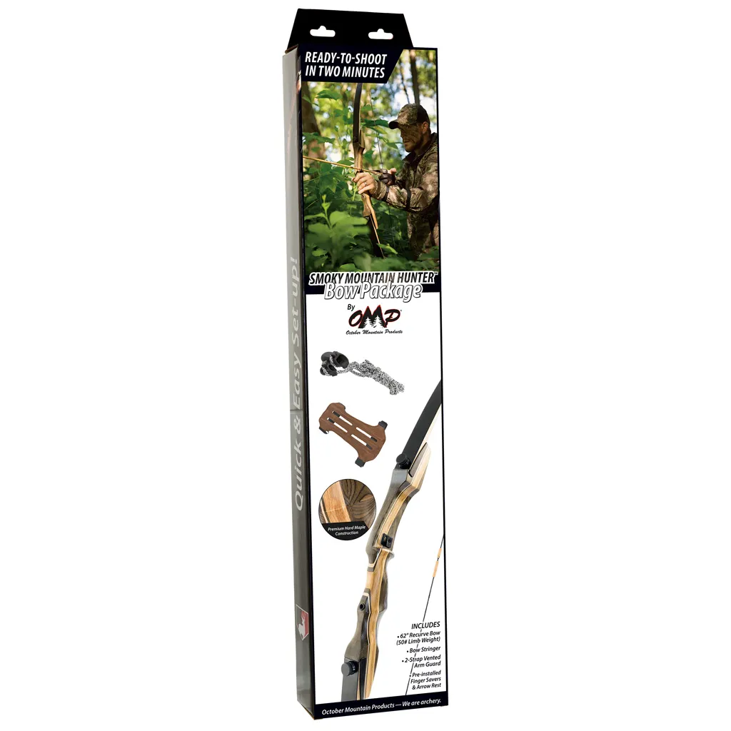 Smokey Mountain Hunter 62 Inch Recurve Bow Package