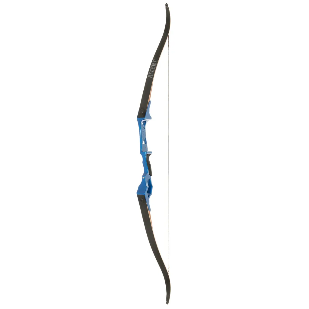 Ascent 58 Inch RH Recurve Bow - Blue