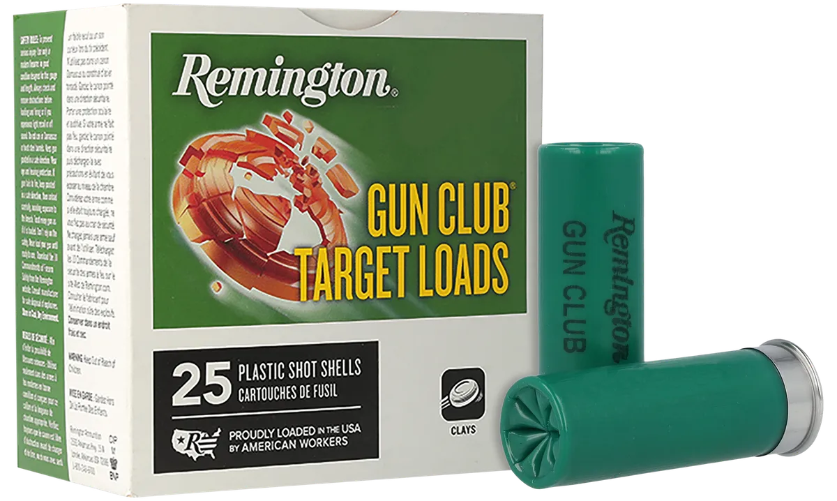 Gun Club #8 2-3/4" 1-1/8 oz 1200 fps 12 Gauge Shotgun Ammo - 25 Round Box