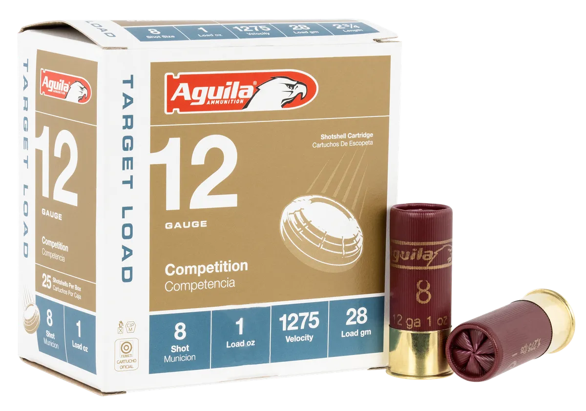 Target Load Competition #8 2-3/4" 1 oz 1275 fps 12 Gauge Shotgun Ammo - 25 Round Box