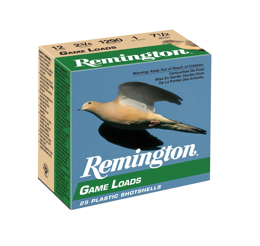Game Load #7.5 2-3/4" 12 Gauge Shotgun Ammo - 25 Round Box