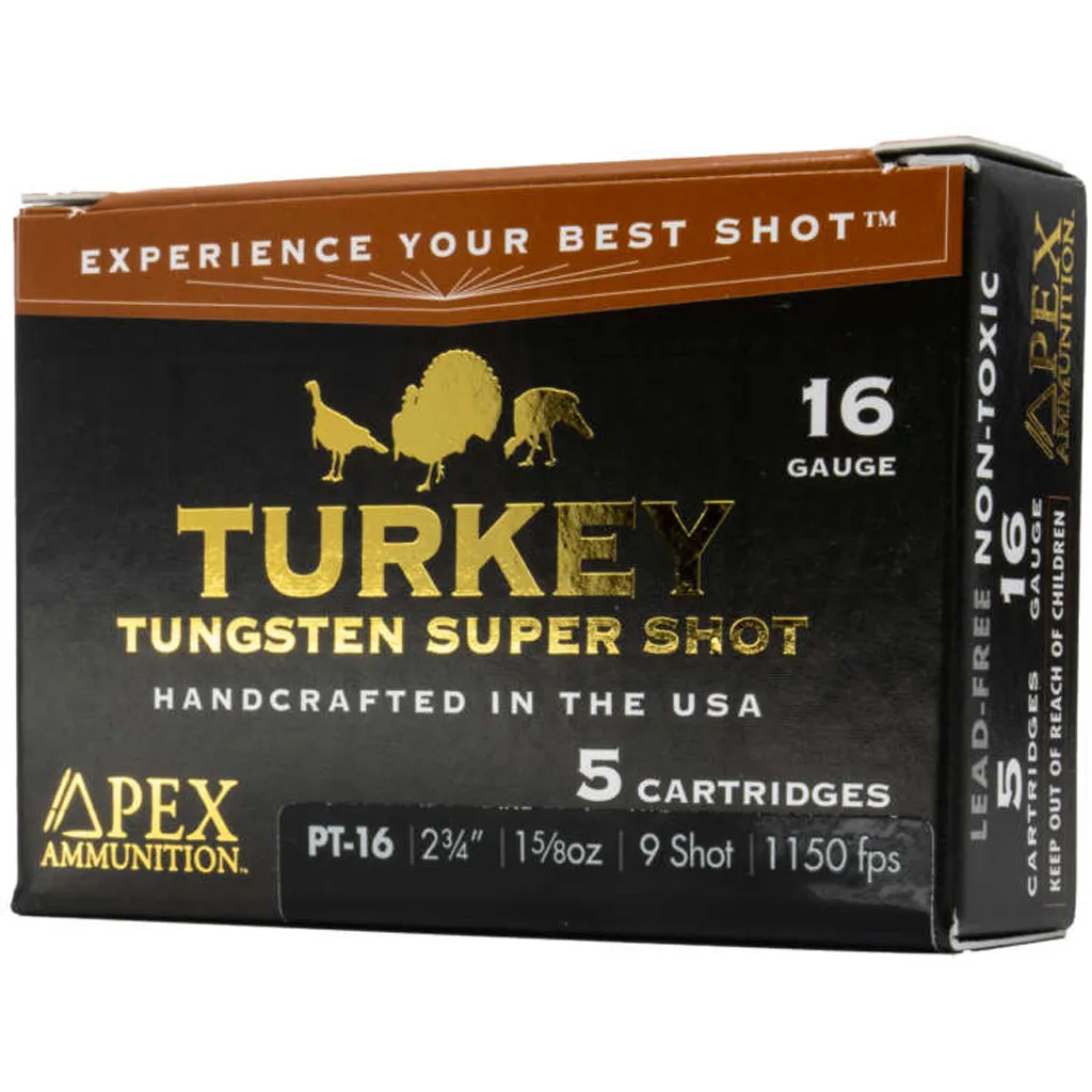 Turkey TSS #9 2-3/4" 16 Gauge Shotgun Ammo - 5 Round Box