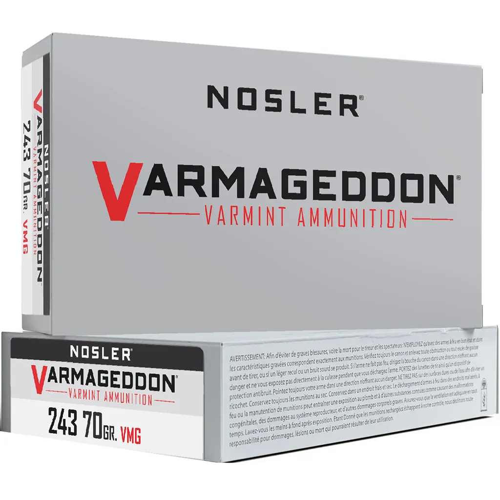 Varmageddon FB Tipped 70 gr 243 Winchester Rifle Ammo - 20 Round Box