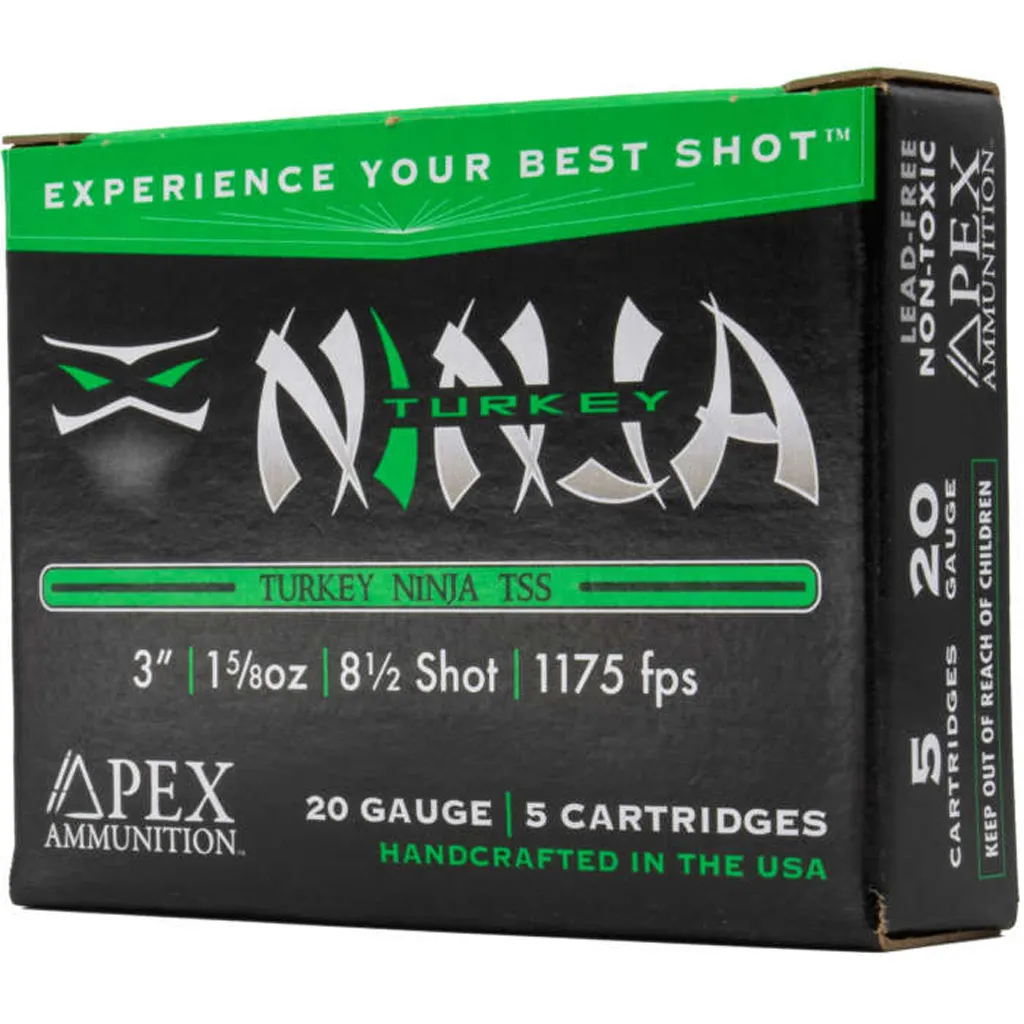 Turkey TSS Ninja #8.5 3" 20 Gauge Shotgun Ammo - 5 Round Box