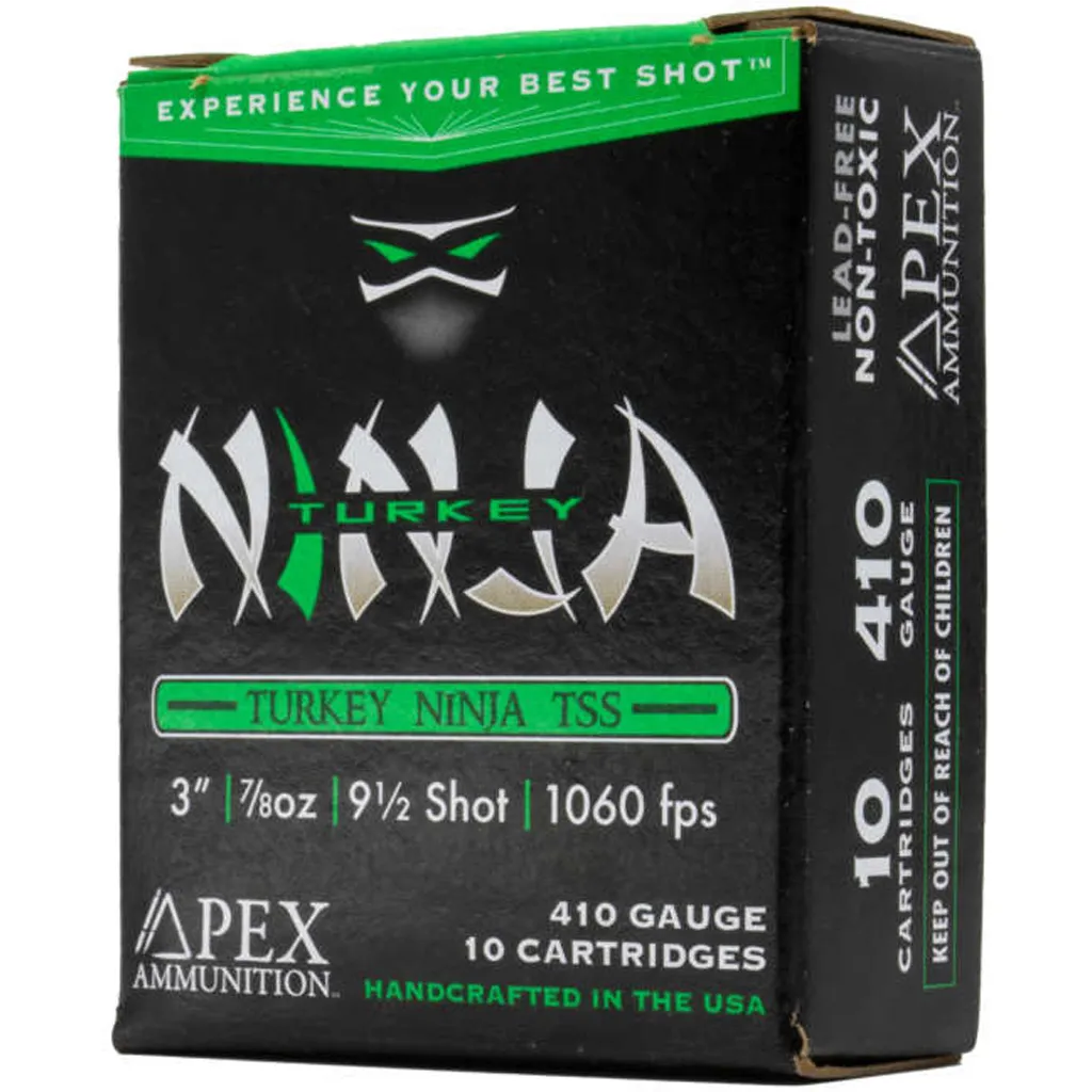 Turkey TSS Ninja #9.5 3" 410 Gauge Shotgun Ammo - 10 Round Box