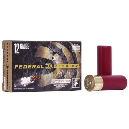 Premium Vital-Shok 00 Buck 2-3/4" 12 Gauge Shotgun Ammo - 5 Round Box
