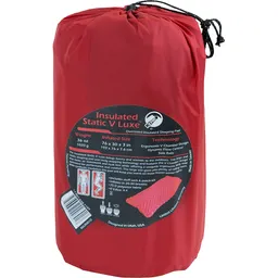 Static V Luxe Insulated Sleeping Pad - Red