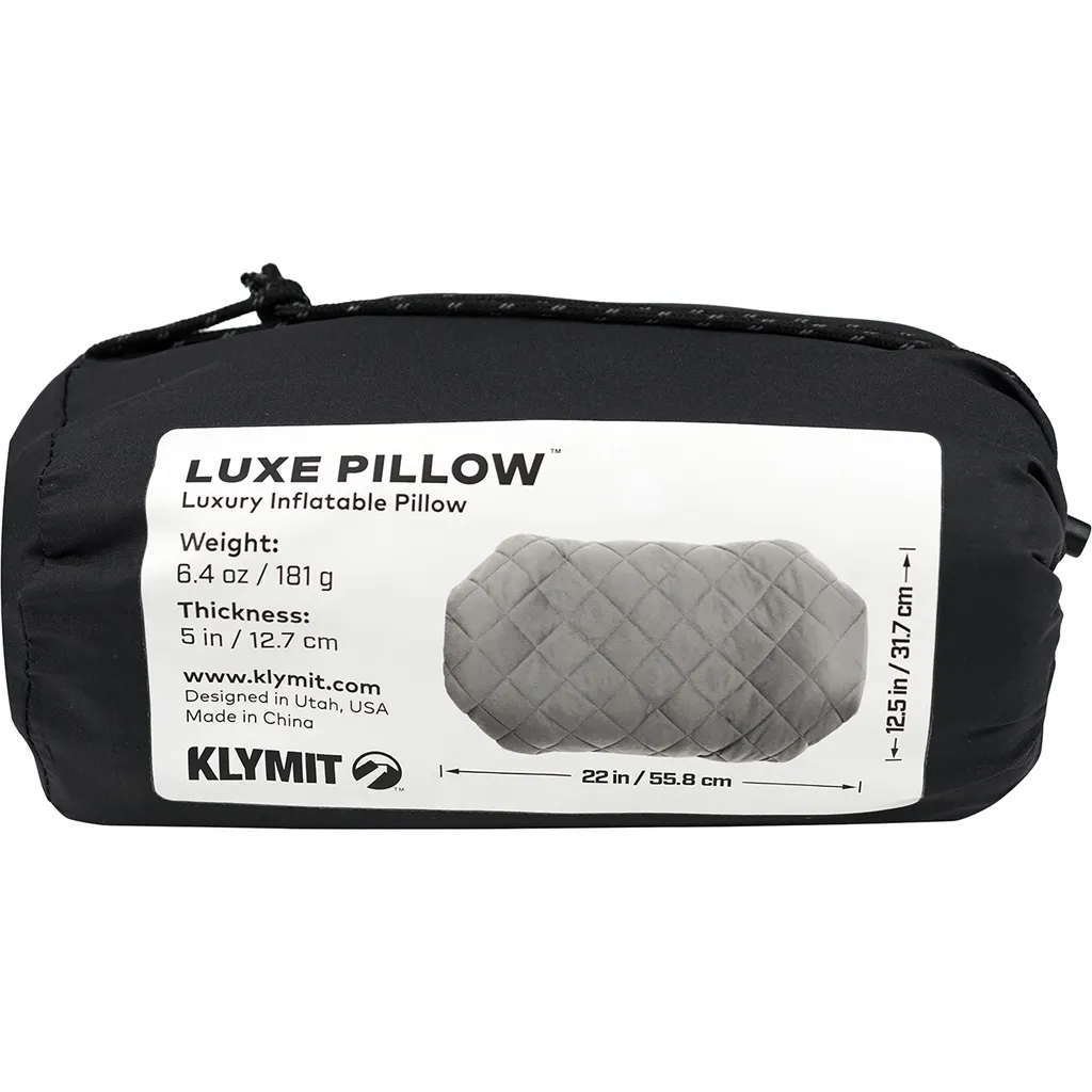 Luxe Camping Pillow - Gray