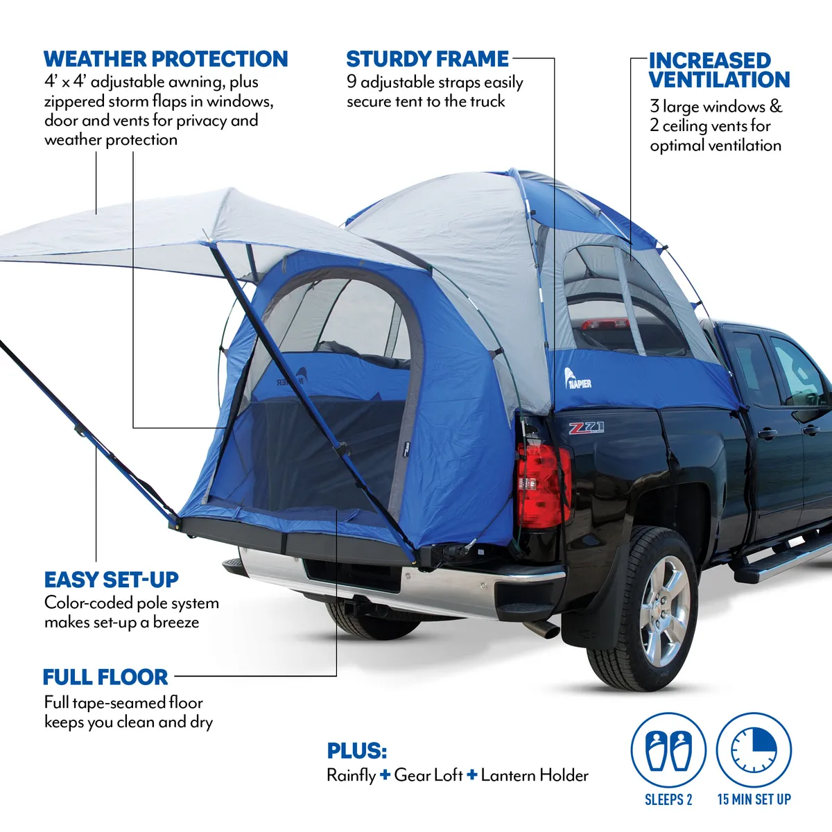 Sportz Truck Tent - Full Size 96" to 98" Long Bed Length