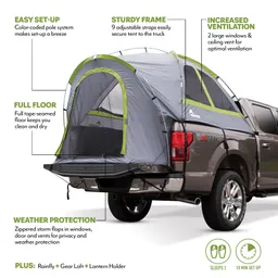 Backroadz Truck Tent: Full Size 8 Ft. To 8.2 Ft. Long Bed