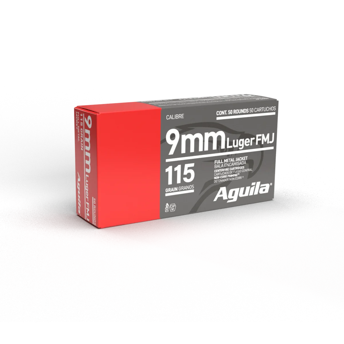 Pistol Full Metal Jacket 115 gr 9mm Handgun Ammo - 50 Round Box