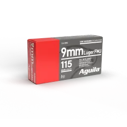 Pistol Full Metal Jacket 115 gr 9mm Handgun Ammo - 50 Round Box