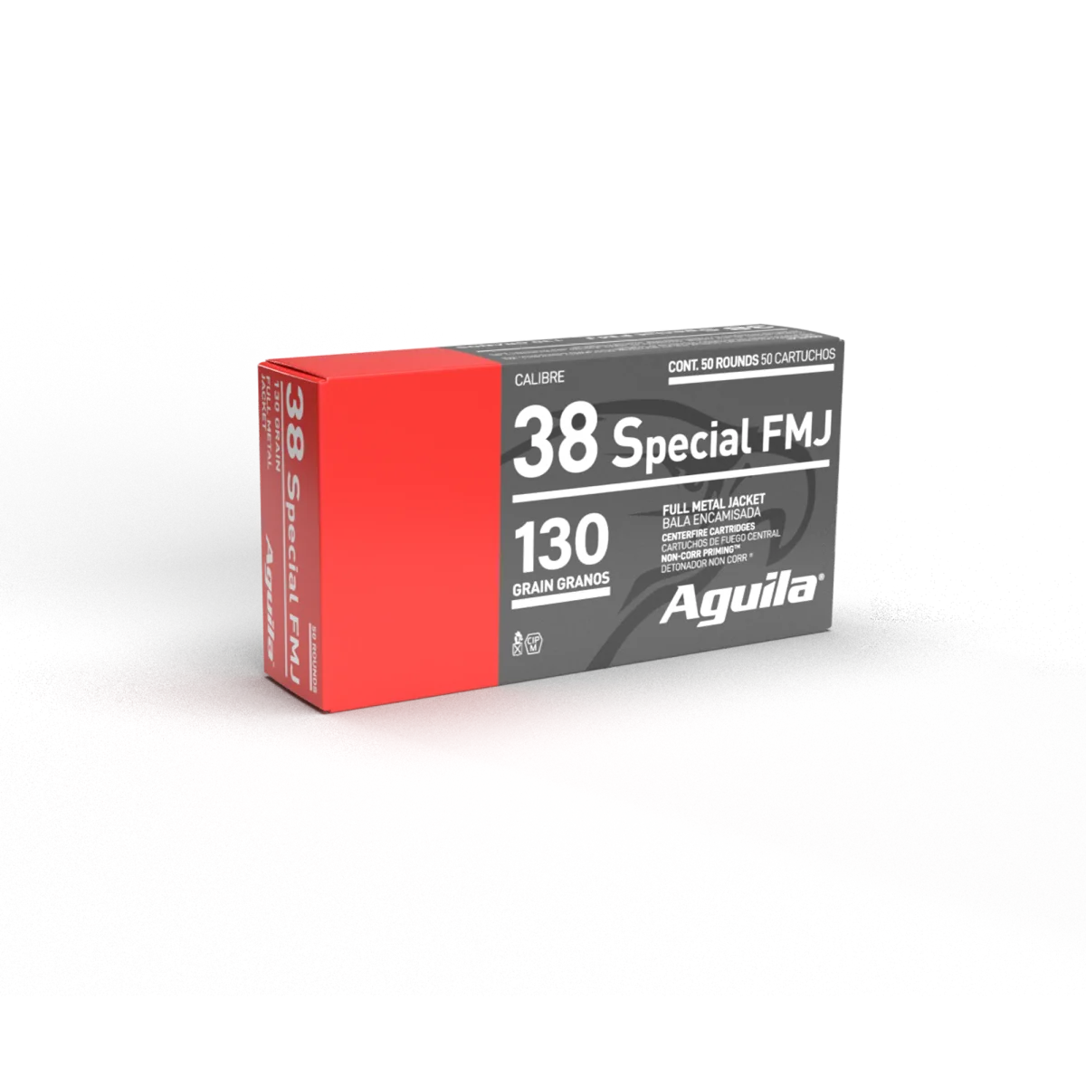 Target & Range Full Metal Jacket 130 gr 38 Special Handgun Ammo - 50 Round Box