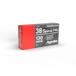 Target & Range Full Metal Jacket 130 gr 38 Special Handgun Ammo - 50 Round Box