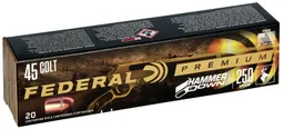 Premium HammerDown Bonded Hollow Point 250 gr 45 Colt Handgun Ammo - 20 Round Box