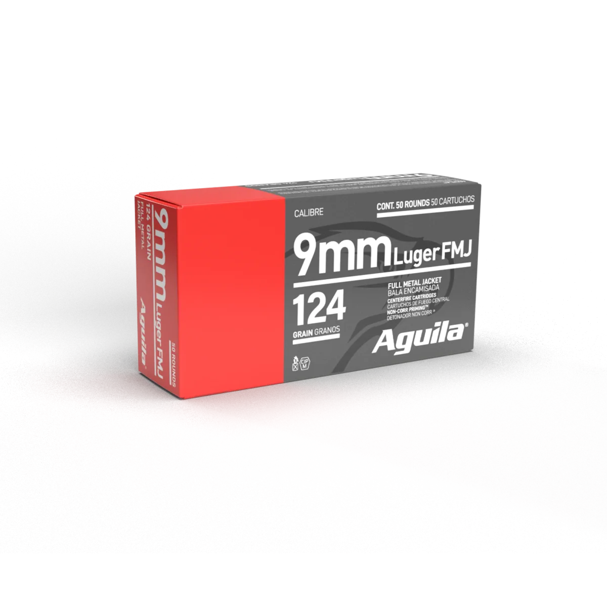 Target & Range Full Metal Jacket 124 gr 9mm Handgun Ammo - 50 Round Box