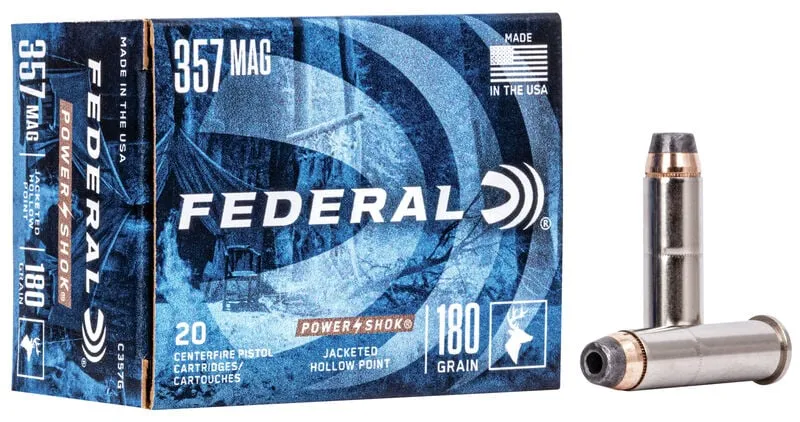 Power-Shok Jacketed Hollow Point 180 gr 357 Magnum Handgun Ammo - 20 Round Box