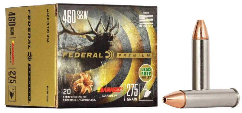 Premium Barnes Expander BRX 275 gr 460 S&W Handgun Ammo - 20 Round Box