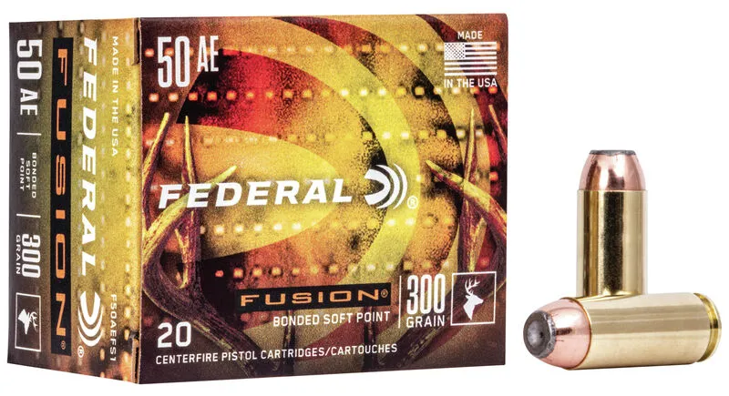 Fusion Soft Point 300 gr 50 Action Express Handgun Ammo - 20 Round Box