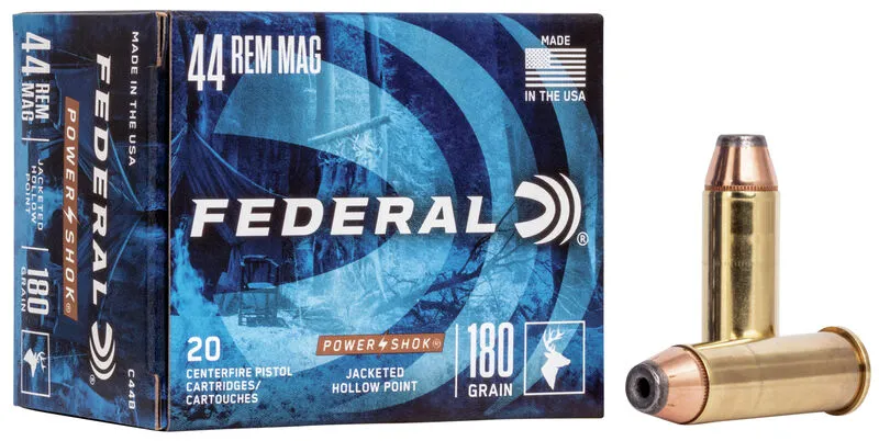 Power-Shok Jacketed Hollow Point 180 gr 44 Magnum Handgun Ammo - 20 Round Box