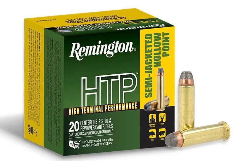 HTP Semi-Jacketed Hollow Point 240 gr 44 Magnum Handgun Ammo - 20 Round Box
