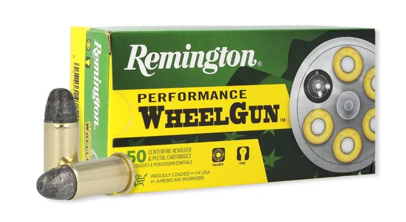Performance WheelGun Lead Round Nose 125 gr 38 Short Colt Handgun Ammo - 50 Round Box