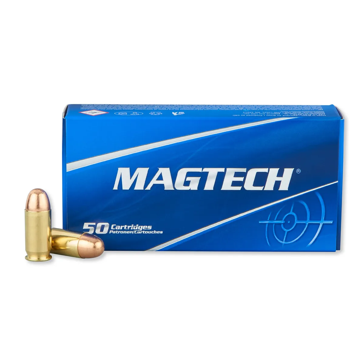 Range/Training Full Metal Jacket 230 gr 45 ACP Handgun Ammo - 50 Round Box