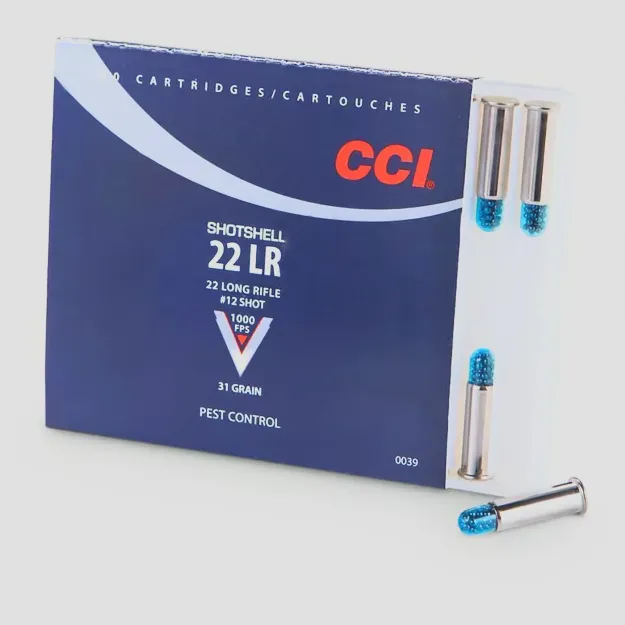 Pest Control #12 Shotshell 22 Long Rifle Rimfire Ammo - 20 Round Box