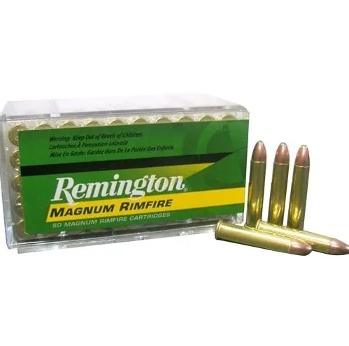 Magnum Hollow Point 22 WMR Rimfire Ammo - 50 Round Box