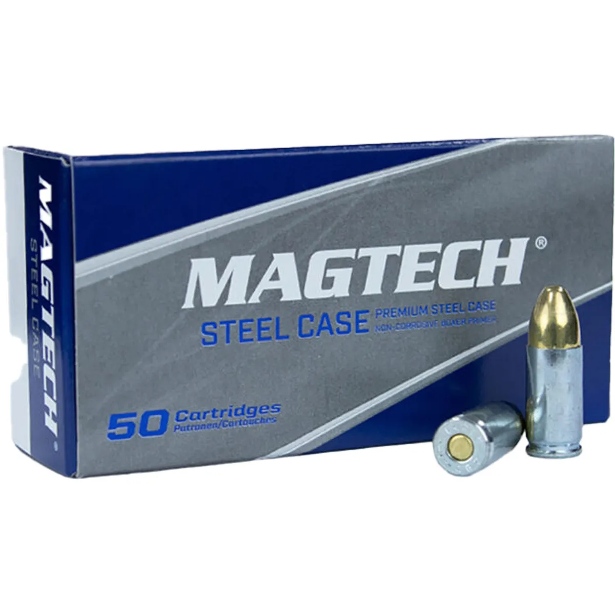 9AS Full Metal Jacket 115 gr 9mm Handgun Ammo - 50 Round Box