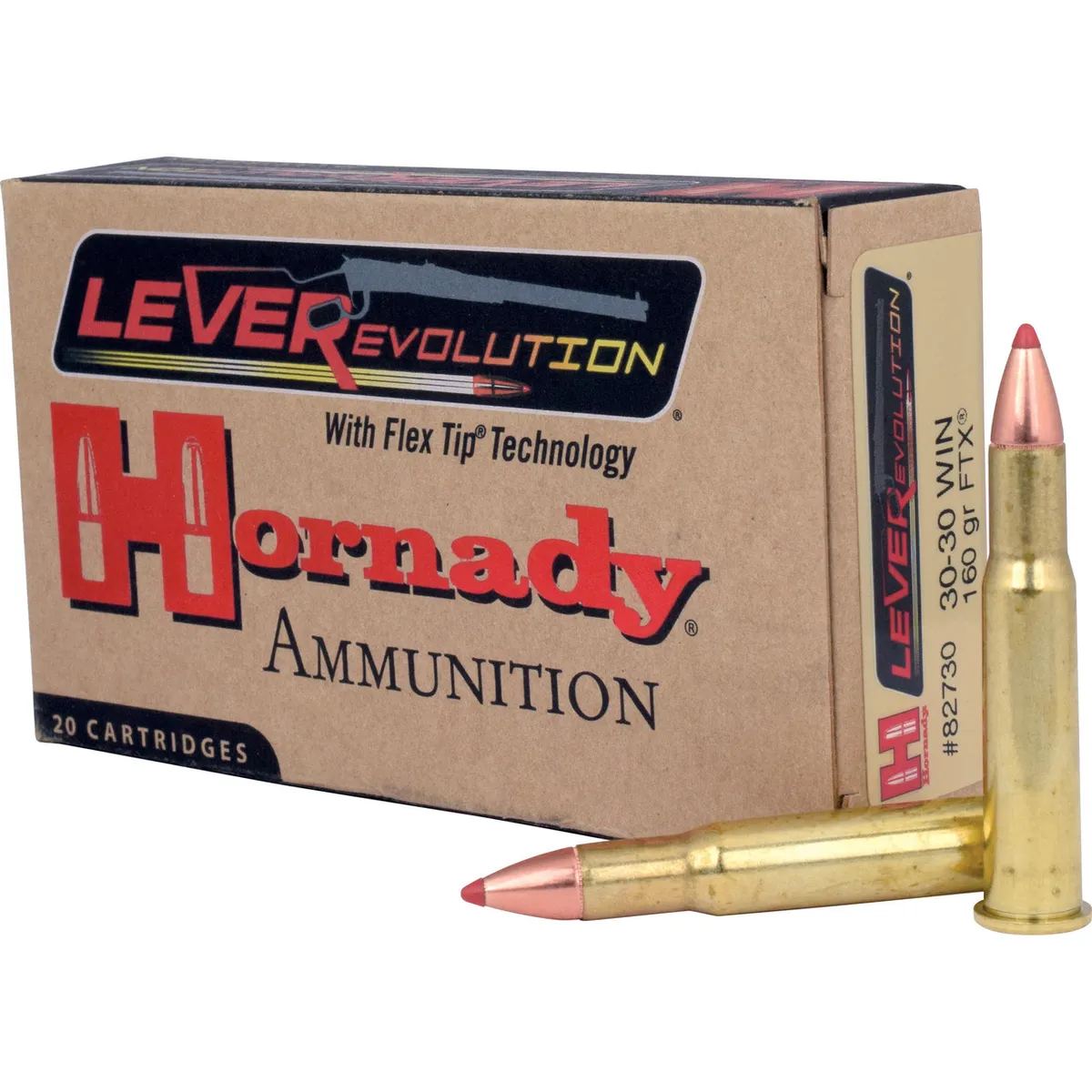 LEVERevolution FTX 160 gr 30-30 Winchester Rifle Ammo - 20 Round Box