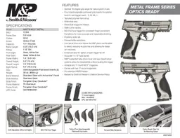 M&P M2.0 Optic Ready 4.25" 17 Round 9mm Luger Pistol - Tungsten Gray