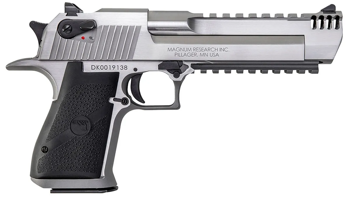 Desert Eagle 6" 7 Round 50 Action Express Pistol with Integral Muzzle Brake - Stainless