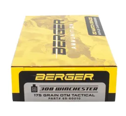 OTM Tactical 175 gr 308 Winchester Rifle Ammo - 20 Round Box