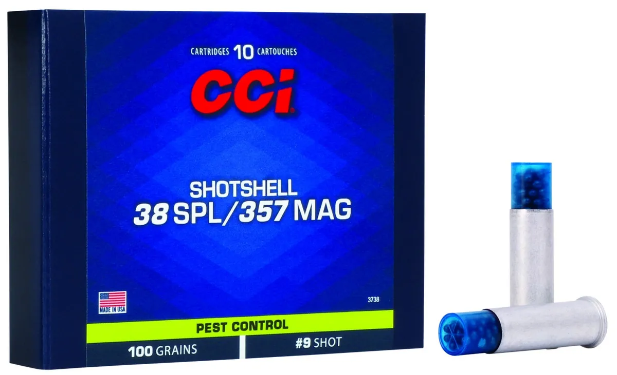 Pest Control Shotshell #9 100 gr 38 Special / 357 Magnum Handgun Ammo - 10 Round Box