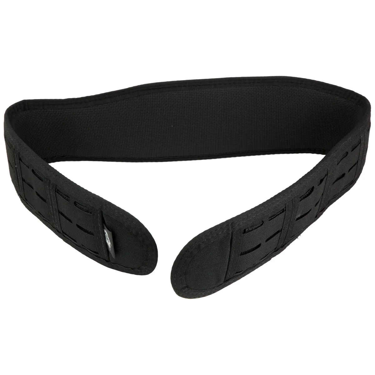 Laser Slim-Grip Padded Belt - Slotted - Black