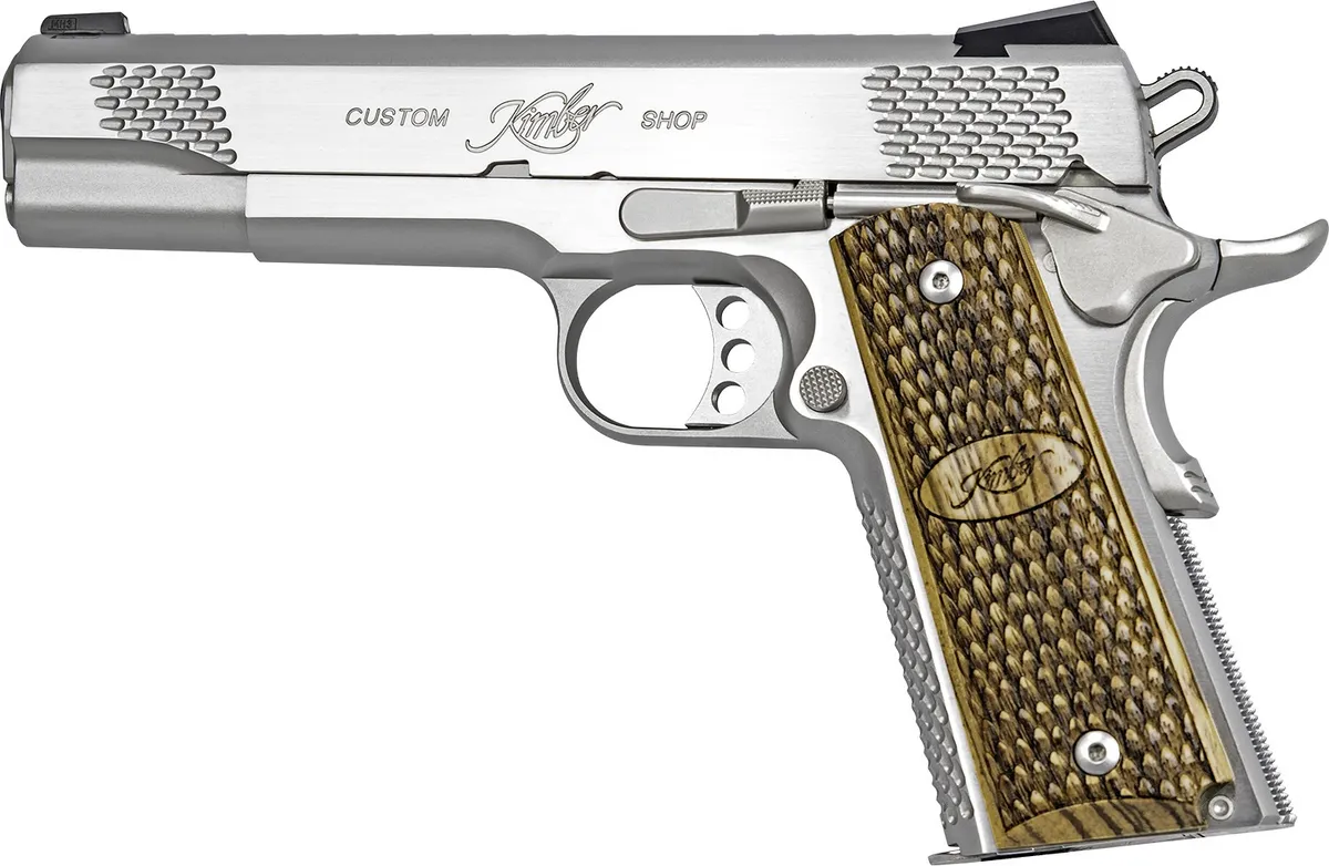 Stainless Raptor II 5" 8 Round 45 ACP Pistol