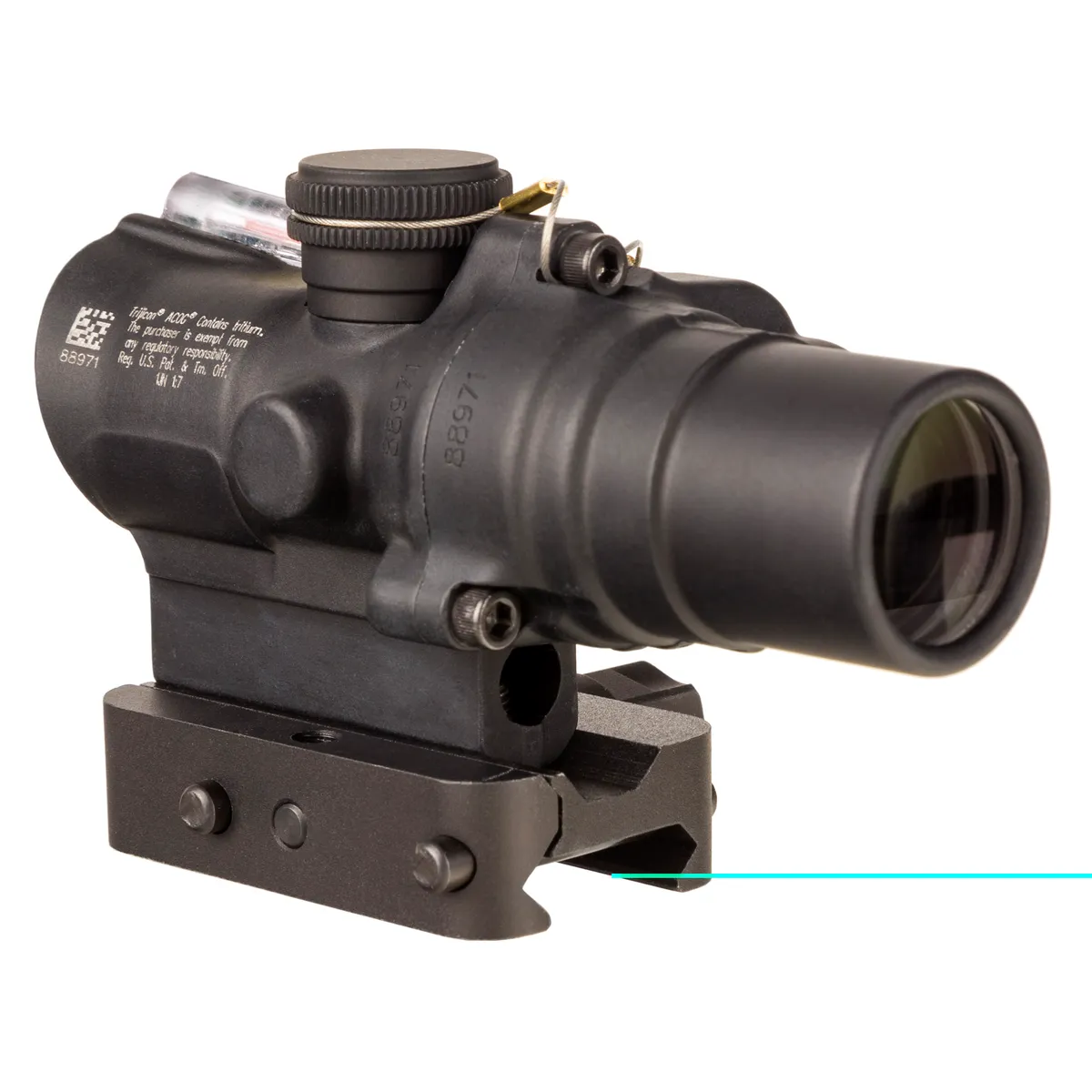 ACOG 1.5x 16mm Tritium/Fiber-Optic Rifle Scope - Matte Black - Circle Dot - Red