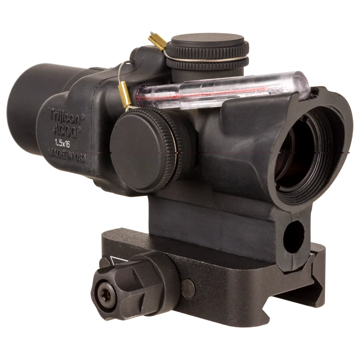 ACOG 1.5x 16mm Tritium/Fiber-Optic Rifle Scope - Matte Black - Circle Dot - Red